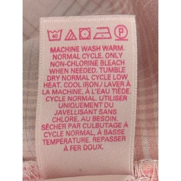 Victoria Secret long Sleeve Pink Plaid Sleepwear Shirt Womens Size M - Picture 4 of 7